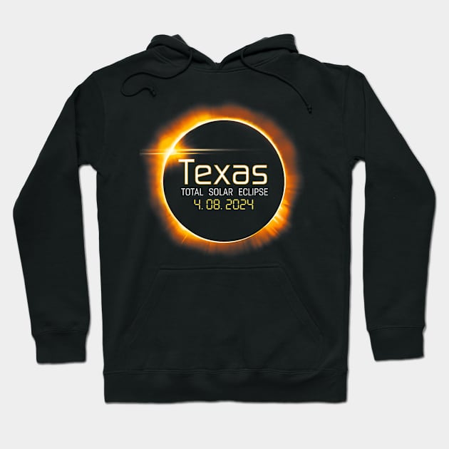 2024 Solar Eclipse Texas Usa Totality Hoodie by SanJKaka